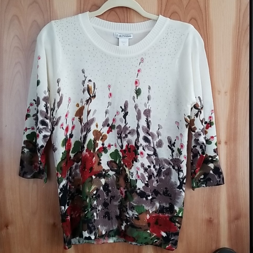 C.D. Petites Women's Lightweight Sweater